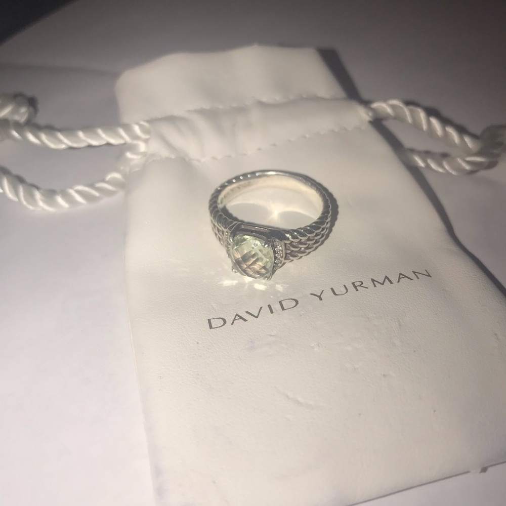 David Yurman Petite Wheaton Prasiolite & Diamonds